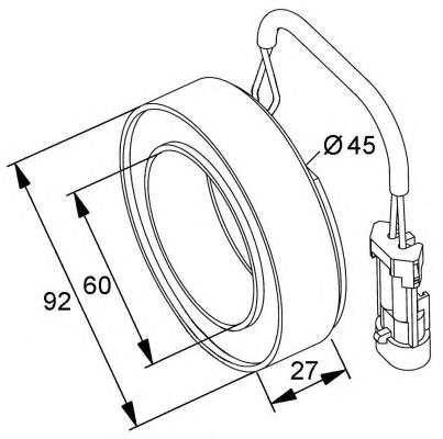 38420 NRF acoplamento (bobina magnética do compressor de aparelho de ar condicionado)