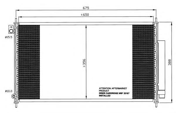 35559 NRF radiador de aparelho de ar condicionado