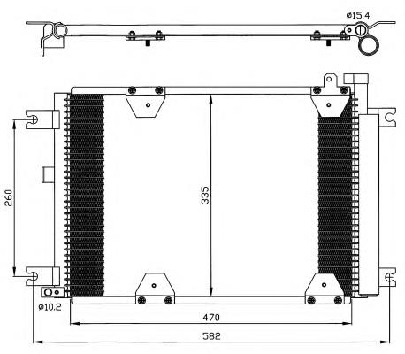 Radiador de aparelho de ar condicionado 35580 NRF