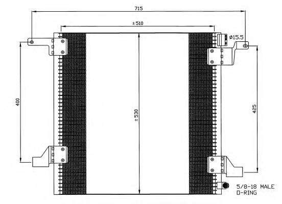 Купить 35579 NRF Радиатор системы охлаждения кондиционера
