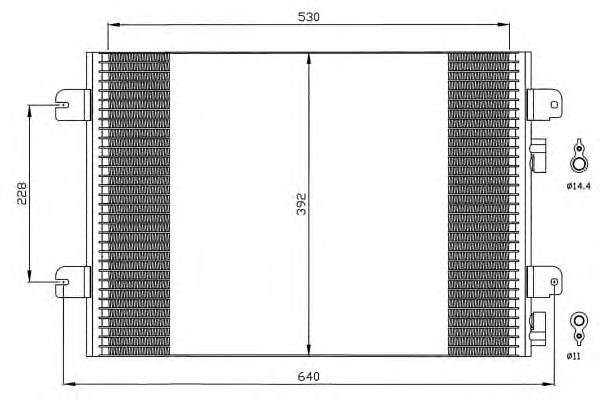 8200182361 China radiador de aparelho de ar condicionado