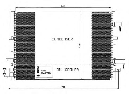 Radiador de aparelho de ar condicionado 35539 NRF