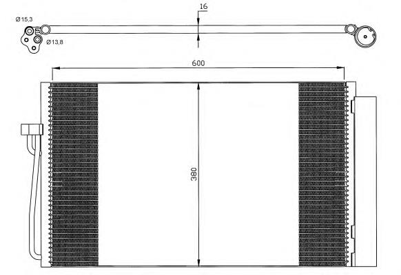 Radiador de aparelho de ar condicionado para BMW 5 (E60)