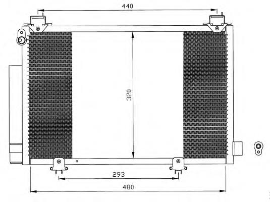 8846052010 Toyota radiador de aparelho de ar condicionado