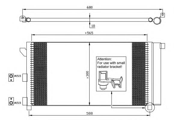 51767143 Fiat/Alfa/Lancia radiador de aparelho de ar condicionado