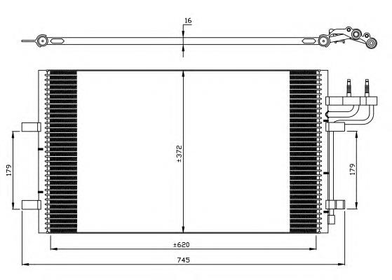 35551 NRF radiador de aparelho de ar condicionado