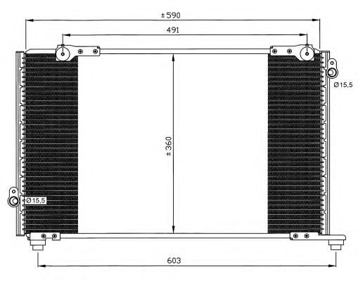 35607 NRF radiador de aparelho de ar condicionado
