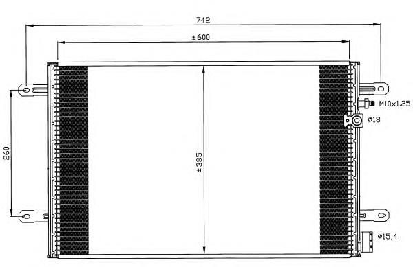 053-016-0026 Depo/Loro radiador de aparelho de ar condicionado