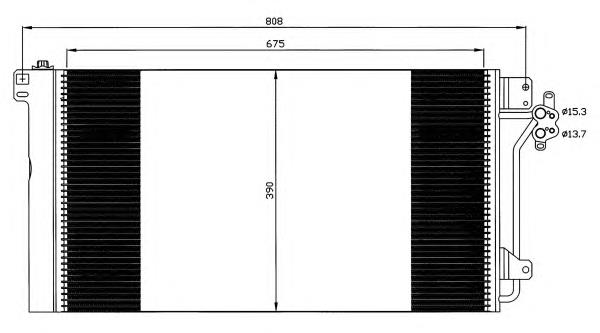 385236 Glyser radiador de aparelho de ar condicionado