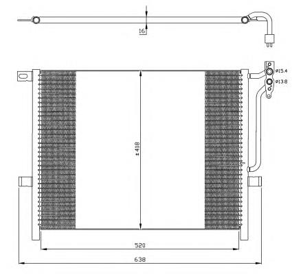 35589 NRF radiador de aparelho de ar condicionado