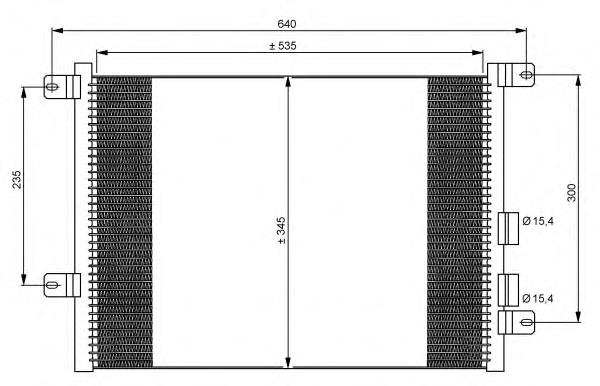 35590 NRF radiador de aparelho de ar condicionado