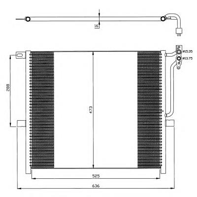 35468 NRF radiador de aparelho de ar condicionado