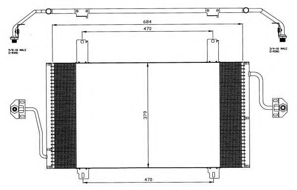 35483 NRF radiador de aparelho de ar condicionado