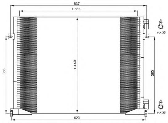 2765000QAG General Motors radiador de aparelho de ar condicionado