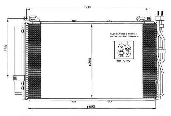 9760617801 Hyundai/Kia radiador de aparelho de ar condicionado