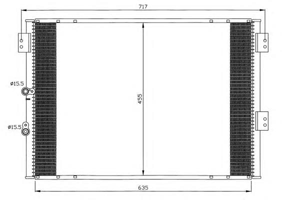 35461 NRF radiador de aparelho de ar condicionado