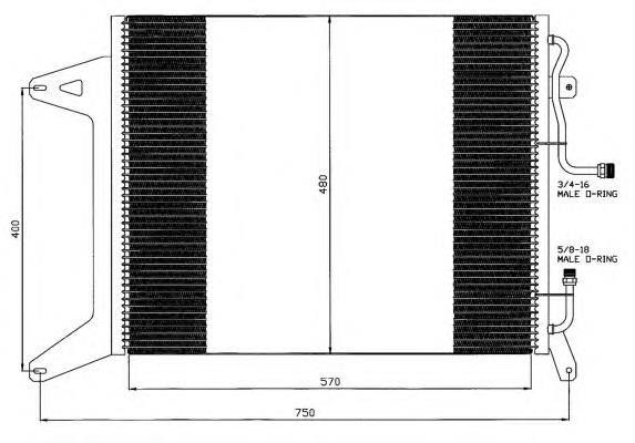 Radiador de aparelho de ar condicionado 35451 NRF