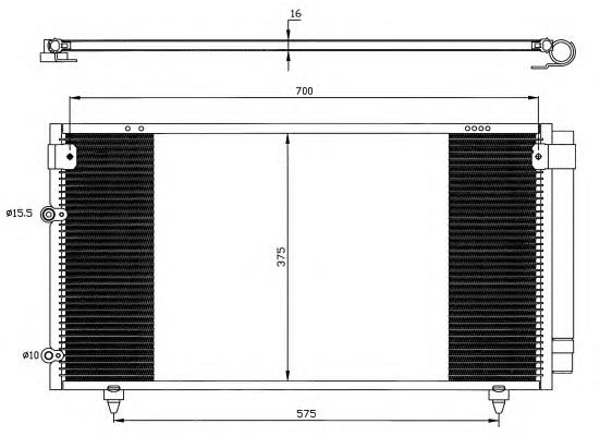 35518 NRF radiador de aparelho de ar condicionado