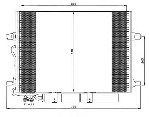 AC 318 001S Mahle Original radiador de aparelho de ar condicionado