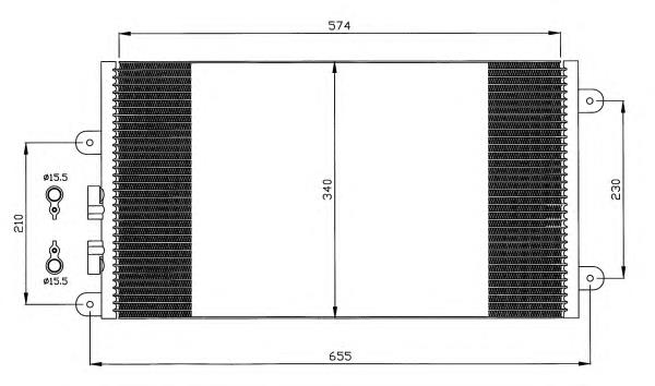 35532 NRF radiador de aparelho de ar condicionado