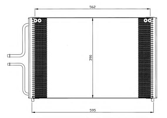 35533 NRF radiador de aparelho de ar condicionado