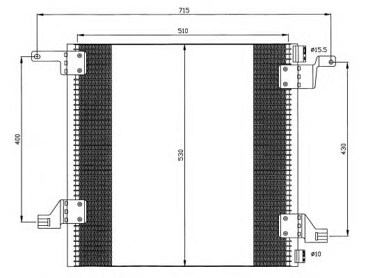 35526 NRF radiador de aparelho de ar condicionado