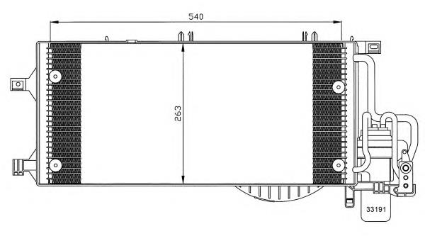 35528 NRF radiador de aparelho de ar condicionado