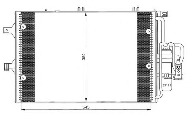 35529 NRF radiador de aparelho de ar condicionado