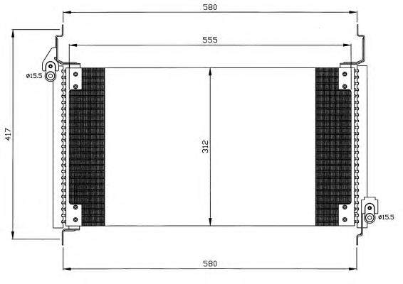 35488 NRF radiador de aparelho de ar condicionado