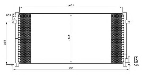 504090674 Iveco radiador de aparelho de ar condicionado