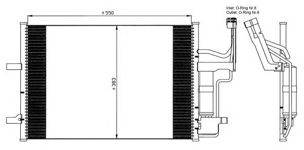 BPYK61480ZA Mazda radiador de aparelho de ar condicionado