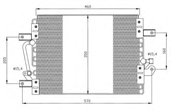 Radiador de aparelho de ar condicionado 35506 NRF