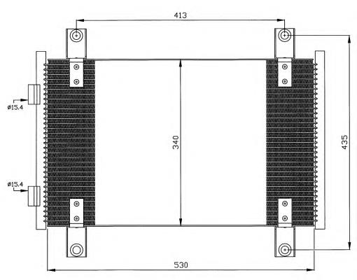 Radiador de aparelho de ar condicionado para Citroen Jumper (244)