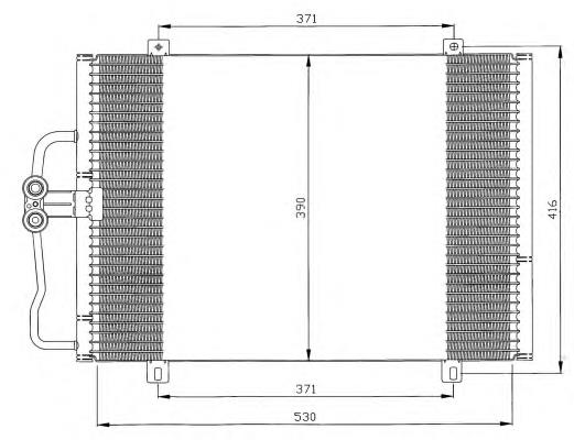 35833 NRF radiador de aparelho de ar condicionado