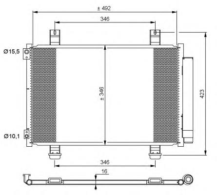 Конденсатор кондиционера NRF 35854 цена, от 116.14 USD
