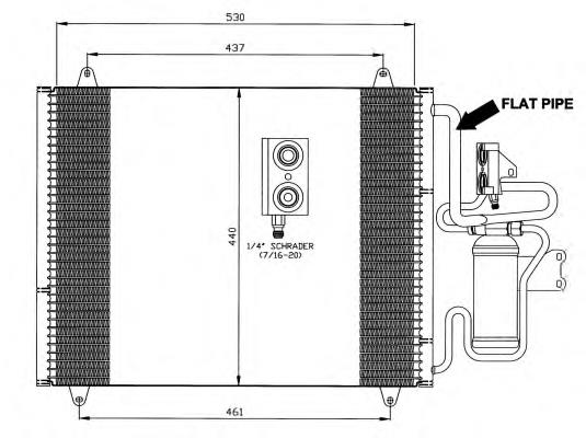 Radiador de aparelho de ar condicionado 35824 NRF