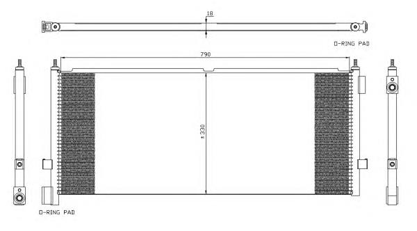 Купить 35892 NRF Радиатор системы охлаждения кондиционера