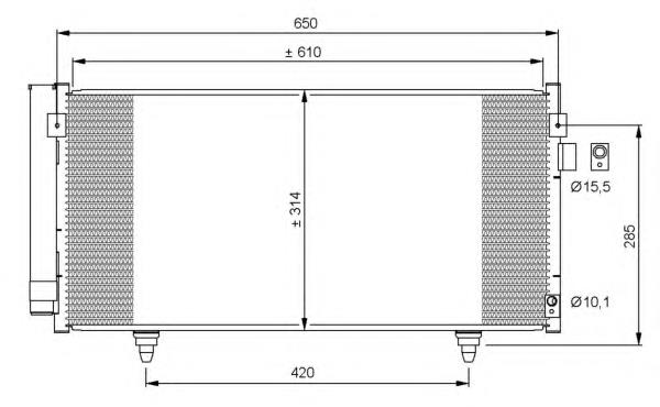 35855 NRF radiador de aparelho de ar condicionado