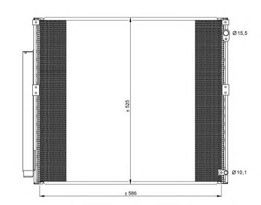 35858 NRF radiador de aparelho de ar condicionado