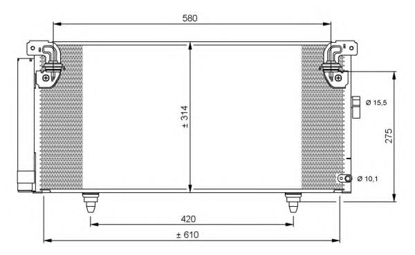 73210AG01A Subaru radiador de aparelho de ar condicionado