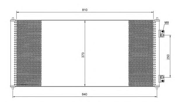 Радиатор кондиционера 35651 NRF