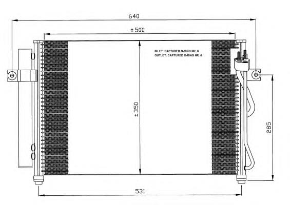 976061C300 Korea (oem) radiador de aparelho de ar condicionado