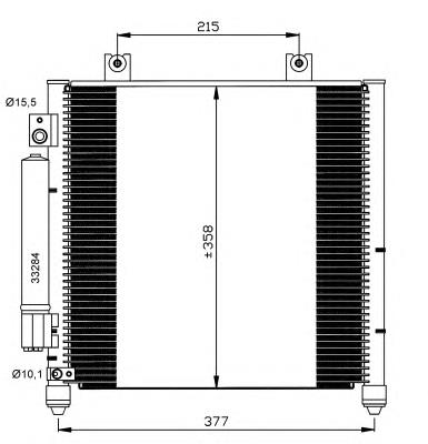35637 NRF radiador de aparelho de ar condicionado