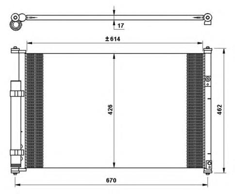 Radiador de aparelho de ar condicionado para Suzuki Grand Vitara (JB)