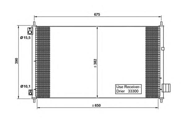 35780 NRF radiador de aparelho de ar condicionado