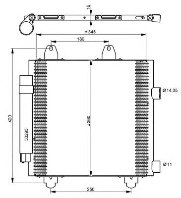 884500H020A Toyota radiador de aparelho de ar condicionado