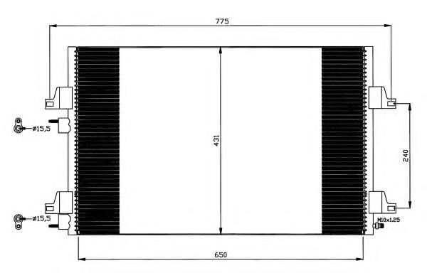 30C60052 Eaclima radiador de aparelho de ar condicionado