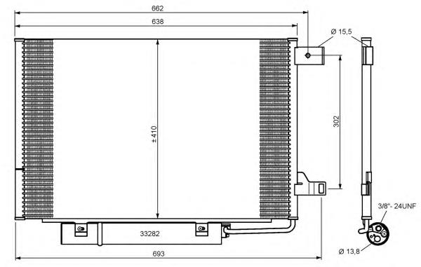 35759 NRF radiador de aparelho de ar condicionado