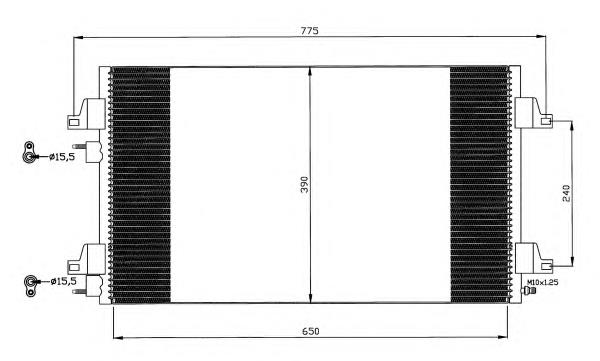 35760 NRF radiador de aparelho de ar condicionado