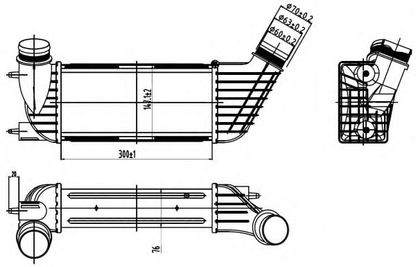 0090180002 Abakus radiador de intercooler